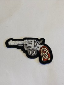 Resim StüdyoÜmitTişört Tabanca-pıstol Patch-peç,arma,kot Yaması 
