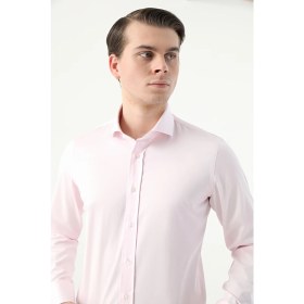 Resim D'S Damat Ds Damat Slim Fit Pembe Düz Nano Care Gömlek 4HE02SG00139M 