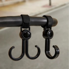 Resim Marsilyan 2'li Bebek Arabası, Motor, Bisiklet Eşya Taşıma Aparatı Plastik Kanca 