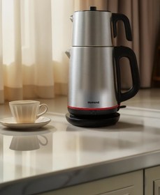 Resim HOMEND Royaltea 1711h Inox Çay Makinesi Siyah 
