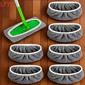 Resim 2/4 adet Yüksek Kaliteli Yeniden Kullanılabilir Mop Değiştirme Pedleri: Yıkanabilir, Dayanıklı, Yüksek Emici, Kuru ve Islak Temizlik için Uygun 