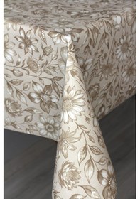 Resim Elyaf Silinebilir Pvc Muşamba Masa Örtüsü 1279-kumaşçiçek Bej 