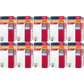 Resim Osram 8,5w-60w Led Ampul E27 Duylu 10 Adet Beyaz Işık Osramledbey 