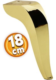 Resim Badem10 Harvey Lüks Mobilya Kanepe Tv Ünitesi Koltuk Ayağı 18 Cm Gold Altın Konsol Ayakları 