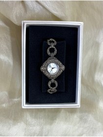 Resim Modern Çağ Gümüş Komple Gümüş Saat 925 Ayar 