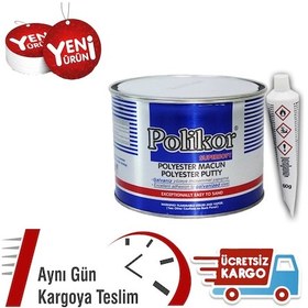 Resim Polikor Polyester Çelik Macun 400Gr Piyasanın En İyisi Polikor 