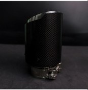 Resim Lemestar Karbon Fiber Egzoz Susturucu Ucu - 54mm Giriş 89mm Çıkış - Bmw Benz Audi Vw Uyumlu 