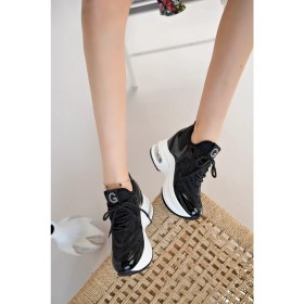 Resim Guja Kadın Taş Detay Gizli Dolgu Topuk Sneakers 