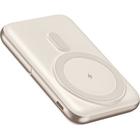 Resim Nettech NT-PW33 15W + 20W PD 10000 MAh Magsafe Powerbank (Krem) 