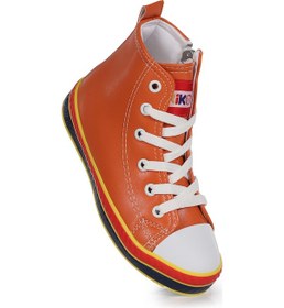 Resim Kiko Kids Pant Günlük Bağcıklı Fermuarlı Erkek Çocuk Spor Ayakkabı Turuncu Turuncu 