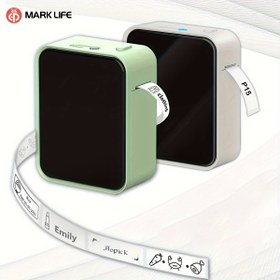 Resim Marklife P15 Taşınabilir Termal Etiket Yazıcı, (Çoklu Renkli Beyaz Sticker), Akıllı Telefon Ios/Android Uyumlu Kablosuz Mini Etiket Makinesi - Hediyeler, Ders Notları, İş Fotoğrafları, Resimler, Hatırlatmalar, İsimler İçin 
