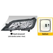Resim AYFAR Far Motorlu Sol Ducato Maxi Boxer Jumper 2014 Led - Ballast Dahil Siyah Çerçeve 46862295 505221 Ayf 