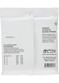 Resim MARTIN & CO Akustik Gitar Teli (10-47) M170 Extra Lıght 