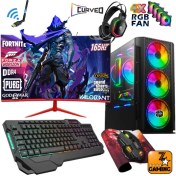 Resim Zeiron Icaris X15 Ryzen 5 3600 32GB 256GB M.2 Ssd+1tb RTX3060 12GB 23.8" 165Hz Oyuncu Masaüstü Bilgisayar 