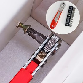 Resim Çok Fonksiyonlu Ratchet Tornavida Seti, İki Farklı Özellikte Mevcut: 11parça/2parça, L-Şekilli Sap ve Çeşitli Tornavida Başlıkları Dahil, Dar Mekanlarda Çalışmaya Uygun. 