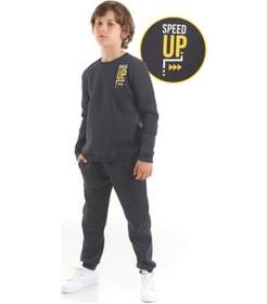 Resim Denokids Mshb&g Düz Koyu Gri Erkek Çocuk Eşofman Alt Üst Takım Çok Renkli 