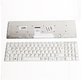 Resim Toshiba Uyumlu Satellite L50-B Klavye Beyaz Türkçe 