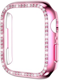 Resim Zore Apple ile uyumlu Watch 44mm Watch Gard 05 Sert PC Koruyucu Pembe 