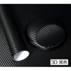 Resim 3D Karbon Folyo Siyah Hava Kanallı 