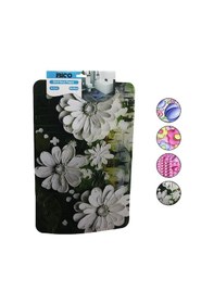 Resim Dikdörtgen - Desenli 38x58cm Su Emici - Sihirli Banyo Paspası Elastik 5496 Çok Renkli 