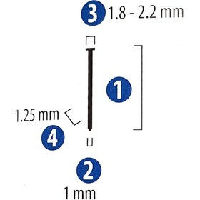 Resim Red Hıt F30 Havalı Çivi Çakma Tabancası Başlı Çivisi 30 MM 1 Pake 