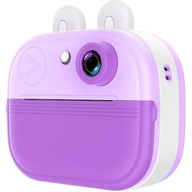 Resim Q9 2,0 İnç Ekranlı Çocuk 48mp Hd Anında Kamera Fotoğraf Termal Yazıcısı - Mor 