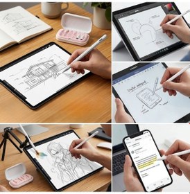 Resim 6 Adet Farklı Uçlı Universal Dokunmatik Kalem Ucu Tablet Ve Telefon Uyumlu Stylus Pen Yedek Başlıkları 5399 