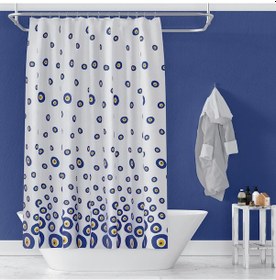Resim Zethome Günce Banyo Duş Perdesi 3795 Tek Kanat 1x100x200 Çok Renkli 