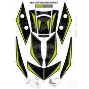 Resim Yamaha Xmax 250 Tank Pad Full Set 12 Parça Siyah-sarı 2018-2023 