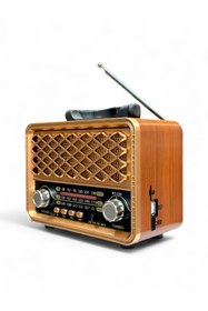 Resim ROYALTREND Nostalji Eskitme Radyo Güneş Panelli,Üç Bant Özellikli Nostaljik Radyo 