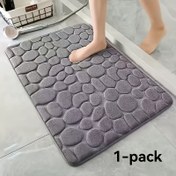 Resim 1 adet/2 adet hafıza köpüklü banyo paspası, süper yumuşak banyo paspası, duş paspası, banyo malzemeleri, küvet paspası, banyo zemin paspası, halı çamaşır odası, halı zemin paspası, dış mekan giriş paspası 