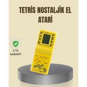 Resim Cm Store Taşınabilir Tetris Oyunu El Konsolu - Dayanıklı Plastik Pil ile Çalışan Retro Oyun Aleti 