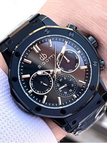 Resim Bigotti Özel Kutulu Nişan Ve Damat Saati 2 Yıl Garantili İç Fonksiyonları Aktif Erkek Kol Saati Bx05 Siyah 