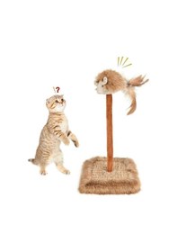 Resim Süslüpati Sesli Oyuncaklı Kedi Tırmalama Tahtası 