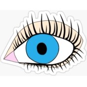 Resim TSC Nazar Boncuğu Sticker Araba 18CM Yapıştırma Etiket Md7 
