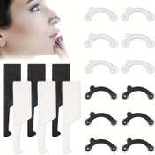 Resim 1 Set Silikon Burun Pedleri, Görünmez Burun Pedleri, Burun Eğitmeni, Burun Pedleri, Yüz Bakımı İçin Uygun, Güzellik Araçları, Ağrısız Burun Ekleme 