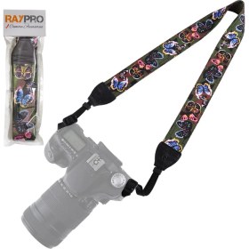 Resim Raypro Kelebek Desenli Canon Nikon Sony Omuz Boyun Askisi 