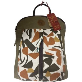 Resim Old Cotton Cargo Vintage Kanvas Renkli Otantik Günlük Gezi Seyahat Sırt Çantası Lucas Bag 30 Cm X 37 Cm Kahverengi 