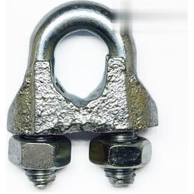 Resim Büro İşyeri Güvenliği İçin 25adet 10mm Çelik Halat Bağlama Klemens Seti 