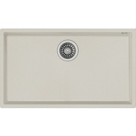 Resim Teka Square 72.40 Tg Tek Hazneli Tezgahaltı Tegranite Eviye - Parlak Krem - 115230018 