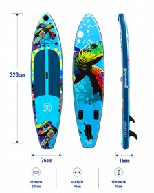 Resim Turtle Şişme SUP Board / Paddle Board 320 cm 