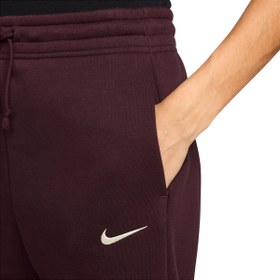 Resim Nike Sportswear Phoenix Fleece High-Rise Wide Kadın Bordo Günlük Stil Eşofman Altı IH1011-652 