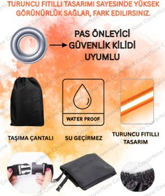 Resim AutoEN (TURUNCU FİTİL)–BMW Yeni R1300 GSAdventure –ÇANTA UYUMLU(GRİ-SİYAH) 