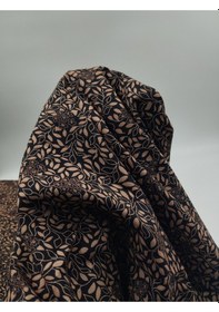 Resim Kışlık Belmando Yaprak Desen Viskon Kumaş 