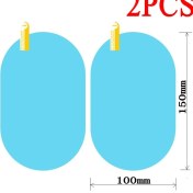 Resim Wenchang Shop C 2 Adet 150MMX100MM Araba Yağmur Geçirmez Filmi Arka Görüş Aynası Su Geçirmez Filmi Evrensel Pencere Camı Net Anti-Sis Anti-Yansıma Sticker (Yurt Dışından) 