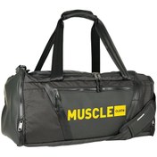 Resim MUSCLECLOTH Glory Silindir Çanta Siyah Turuncu 40 L 