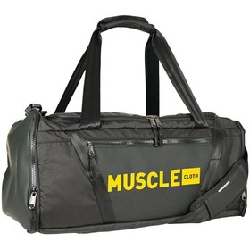 Resim MUSCLECLOTH Glory Silindir Çanta Siyah Turuncu 40 L 