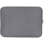 Resim 11 İnç Ultrabook Ve Dizüstü Bilgisayar İçin Hızlı Fermuarlı Gri Koruyucu Kılıf - Macbook Air Uyumlu Laptop Çantası Laptop Çantası 