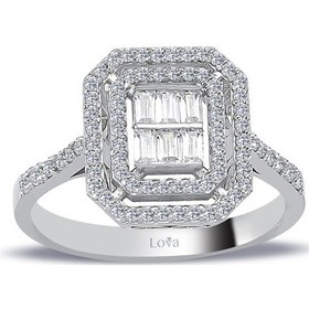 Resim Lova 0,50 Karat Baget Pırlanta Yüzük - 1030298 