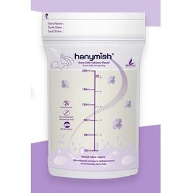 Resim Hanymish Anne Sütü Saklama Poşeti 20 Adet 200 ml STD - STD / STD 